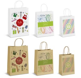 Sample Pack - Branded Digital Print Paper Gift Bags