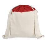 Kooshty Dominica Jumbo Cotton Drawstring Bag Red