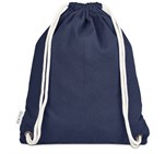 Okiyo Kinchaku Recycled Canvas Drawstring Bag Navy