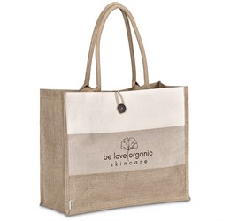 Okiyo Fukei Jute & Cotton Tote