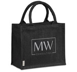 Okiyo Miyag Midi Jute Gift Bag Black