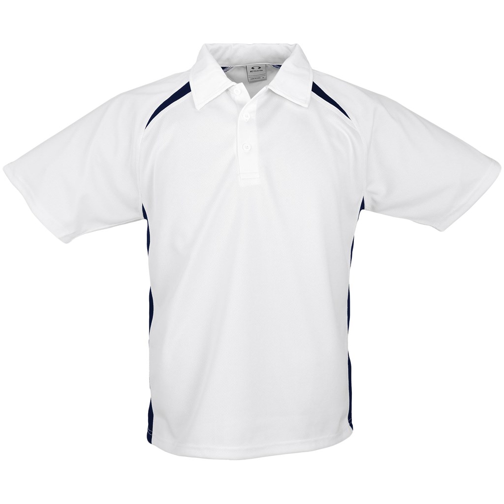 Mens Splice Golf Shirt - White