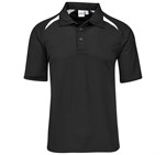Kids Splice Golf Shirt - Black White