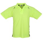 Kids Splice Golf Shirt - Lime