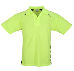 Kids Splice Golf Shirt - Lime