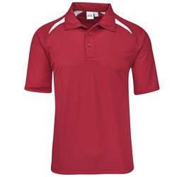 Kids Splice Golf Shirt - Red