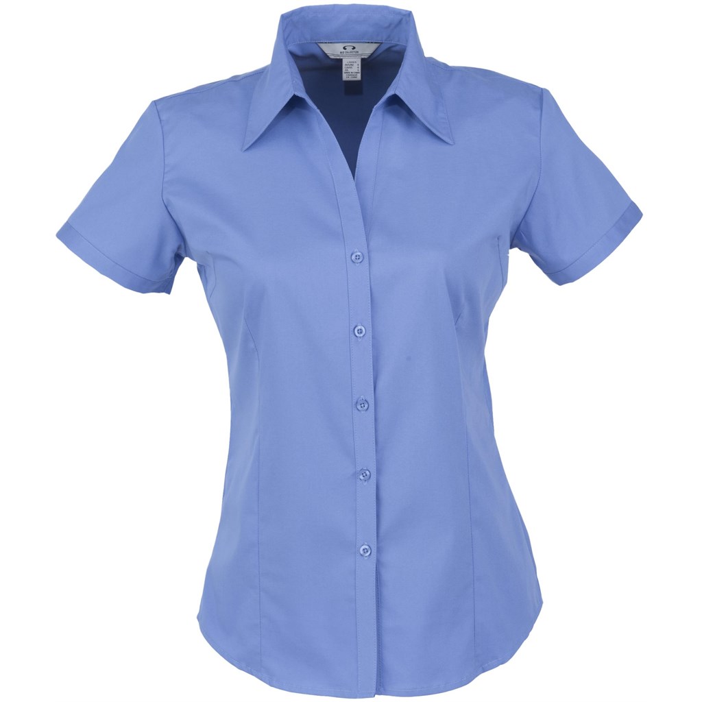 Ladies Short Sleeve Metro Shirt - Blue