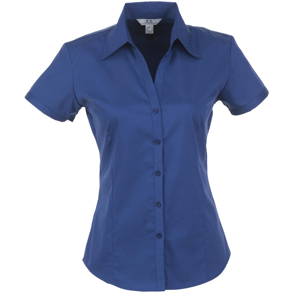 Ladies Short Sleeve Metro Shirt - Royal Blue
