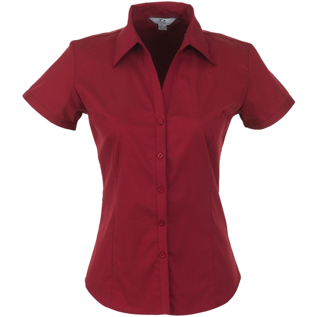 Ladies Short Sleeve Metro Shirt - Red
