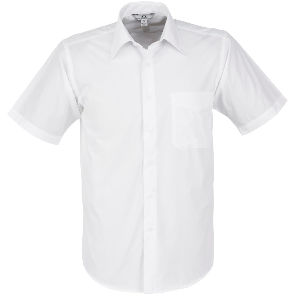 Mens Short Sleeve Metro Shirt - White