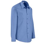 Mens Long Sleeve Micro Check Shirt Blue