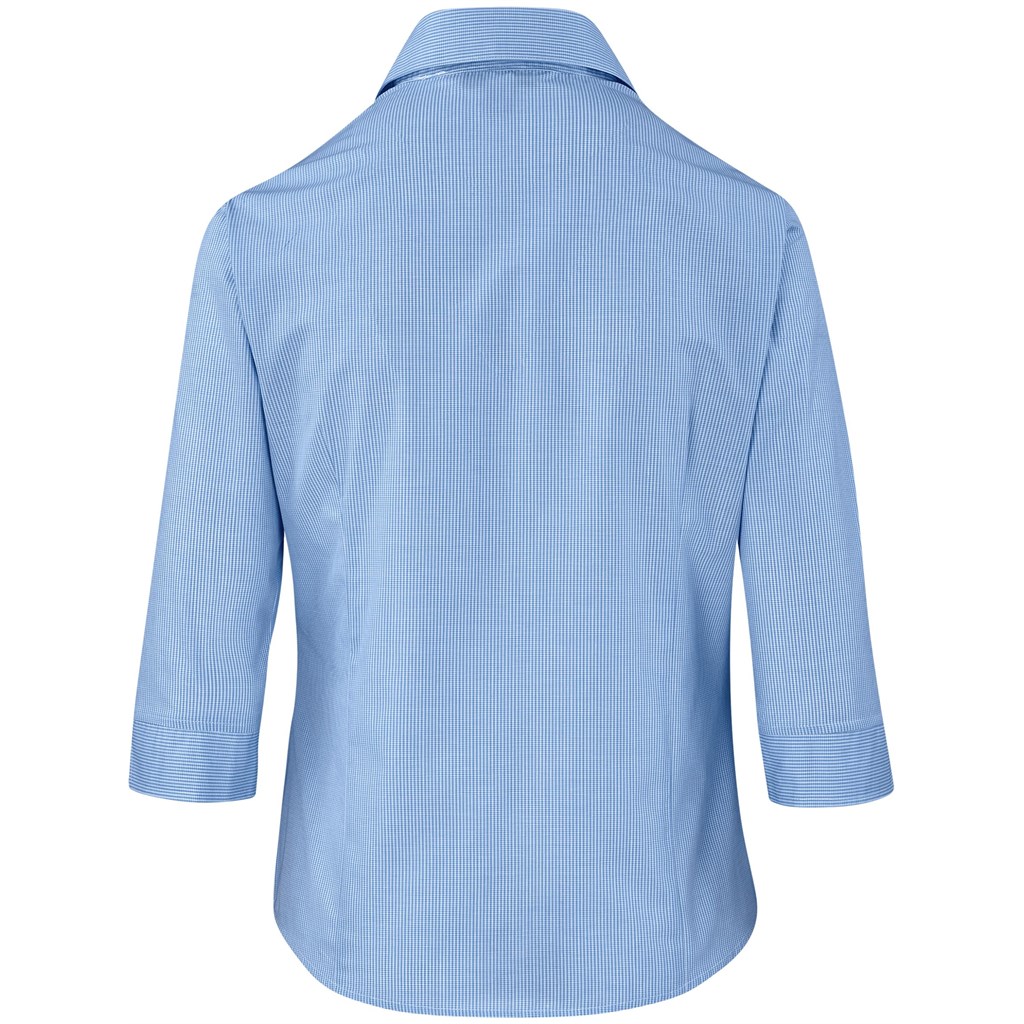 Ladies 3/4 Sleeve Micro Check Shirt | BIZ-3632 | Amrod