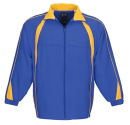 Unisex Splice Track Top - Royal Blue Yellow