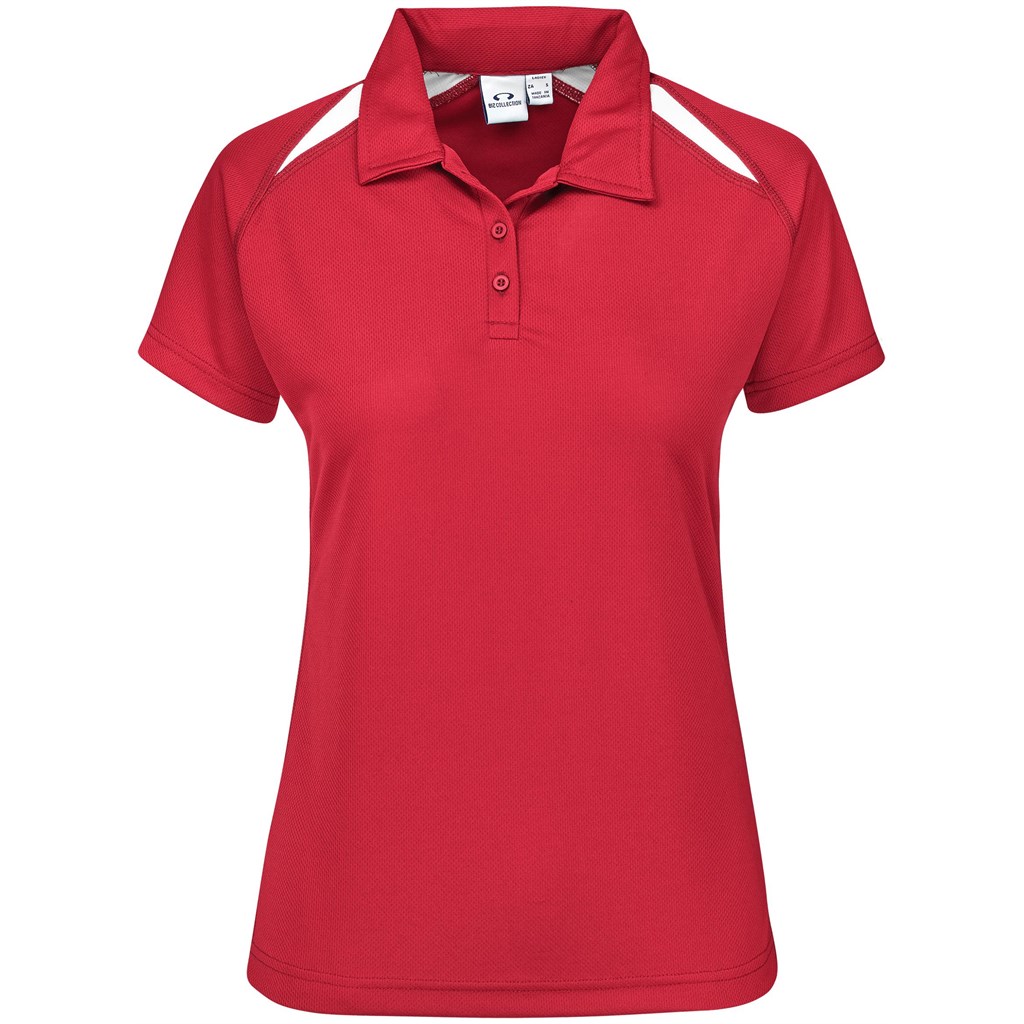 Ladies Splice Golf Shirt - Red