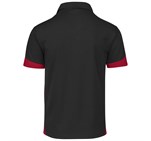 Mens Talon Golf Shirt Black Red