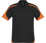 Mens Talon Golf Shirt Orange