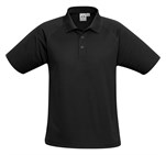 Kids Sprint Golf Shirt - Black