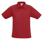 Kids Sprint Golf Shirt - Red