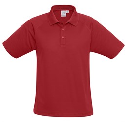 Kids Sprint Golf Shirt - Red