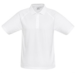 Kids Sprint Golf Shirt - White