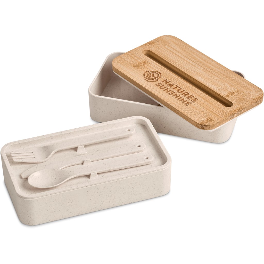 Okiyo Dura Wheat Straw Lunch Box & Phone Stand