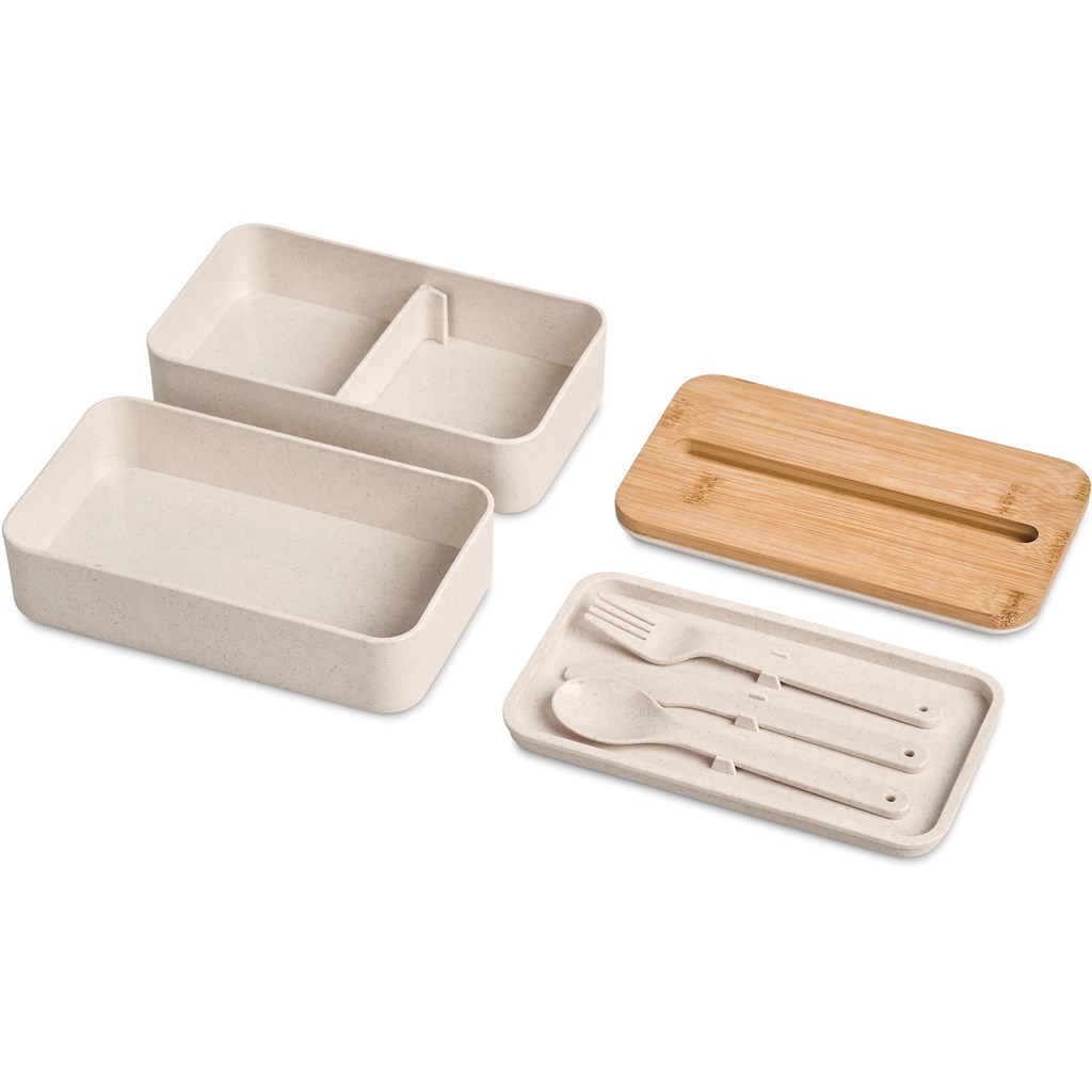 Okiyo Dura Wheat Straw Lunch Box & Phone Stand