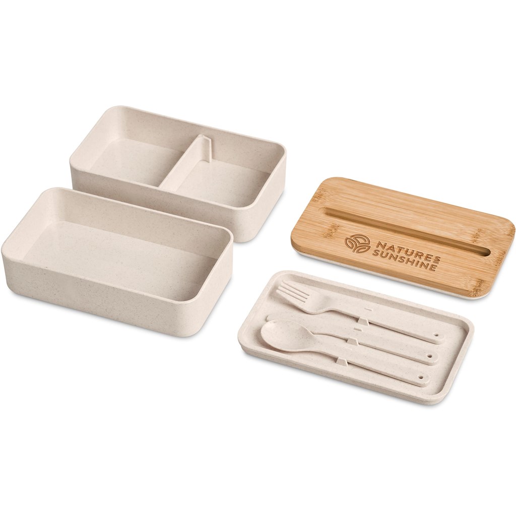 Okiyo Dura Wheat Straw Lunch Box & Phone Stand