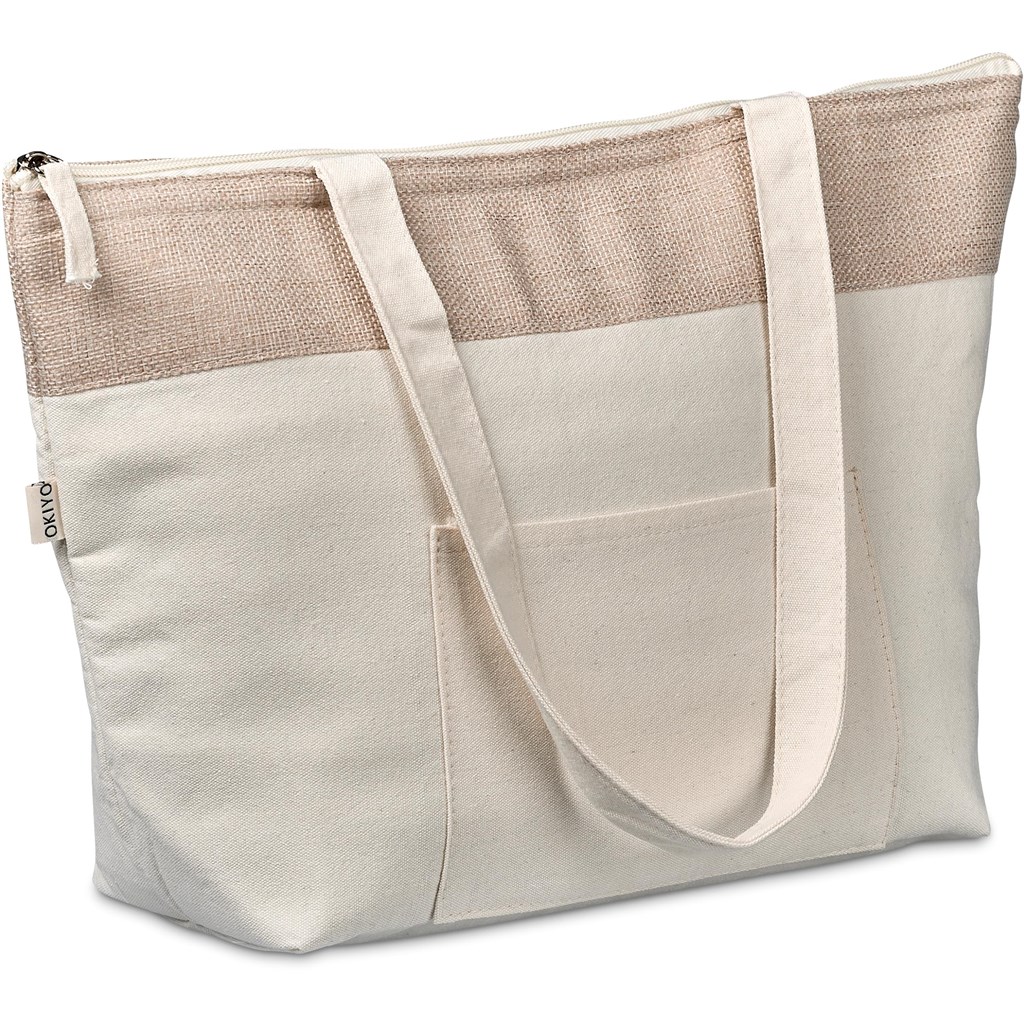 Okiyo Arshi Cotton & Jute 12 Can Lunch Cooler