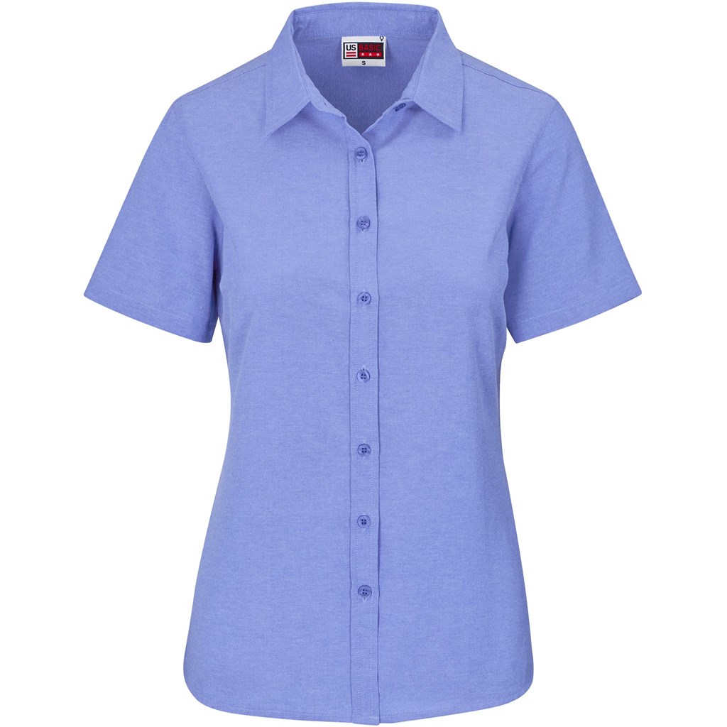 Ladies Short Sleeve Oxford Shirt