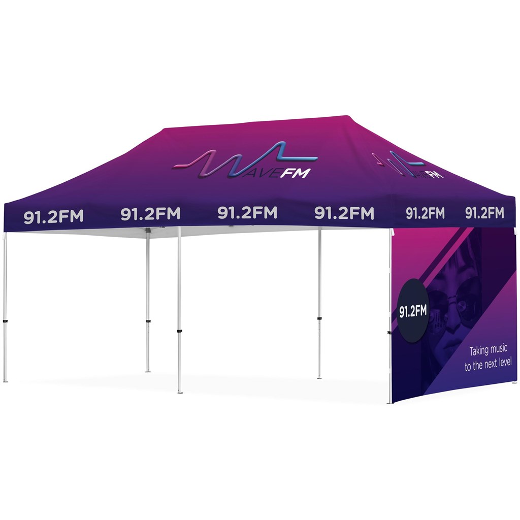 Ovation Sublimated Gazebo 6m X 3m - 1 Short Full-Wall Skin