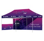 Ovation Sublimated Gazebo 6m X 3m - 1 Short Half-Wall Skin - 1 Long Full-Wall Skin