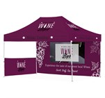 Ovation Sublimated Gazebo 4.5m X 3m - 1 Short Half-Wall Skin - 1 Long Full-Wall Skin