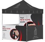 Ovation Sublimated Gazebo 2m X 2m Petite Frame - 3 Half-Wall Skins - 1 Full Wall Skin