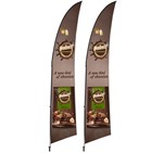 Legend 3m Arcfin Flying Banner (Set of 2)