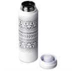 Andy Cartwright Symmetry Stainless Steel Vacuum Water Bottle – 600ml Solid White