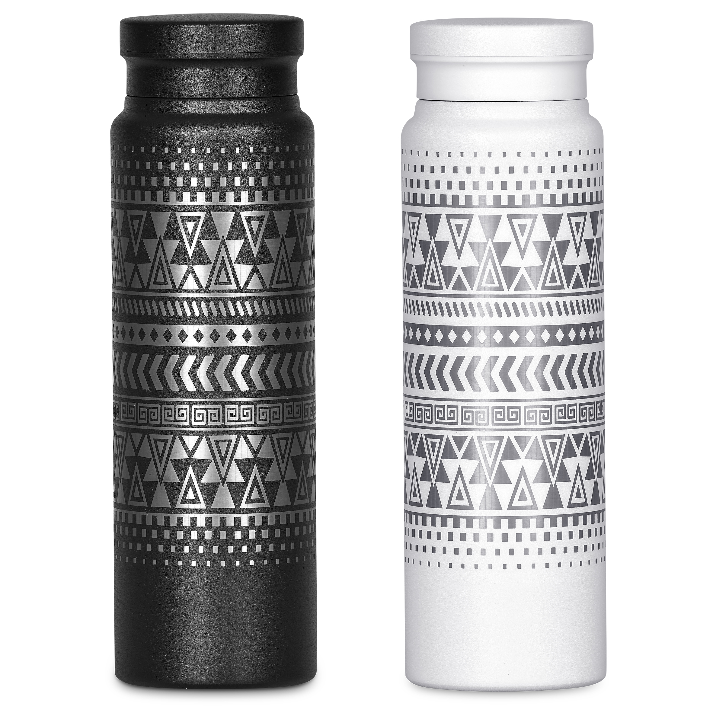 Pendleton Patterned 20oz Stainless Steel Hot/Cold Tumbler Set (White and  Teal)