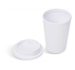 Altitude Wednesday Plastic Double-Wall Tumbler – 350ml Solid White