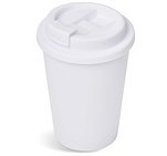 Altitude Wednesday Plastic Double-Wall Tumbler – 350ml Solid White