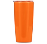 Altitude Daytona Plastic 2-in-1 Double-Wall Tumbler & Straw - 600ml Orange