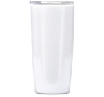 Altitude Daytona Plastic 2-in-1 Double-Wall Tumbler & Straw - 600ml Solid White