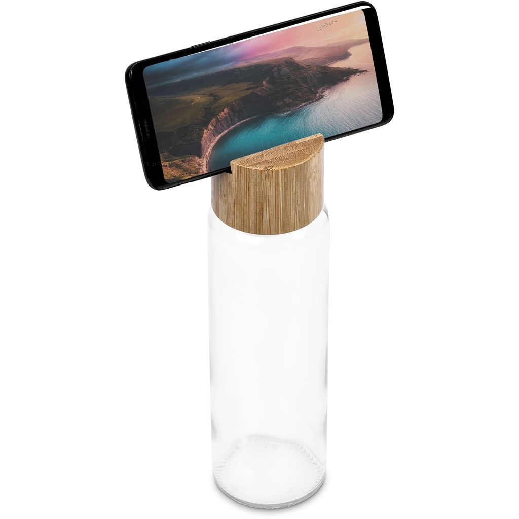 Okiyo Kenko Phone Stand Glass Water Bottle – 700ml