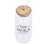 Okiyo Natsu Glass & Bamboo Tumbler - 500ml DR-OK-278-B_DR-OK-278-B-NT-01