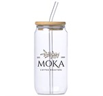 Okiyo Natsu Glass & Bamboo Tumbler & Straw - 500ml