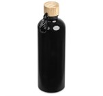 Serendipio Origen Aluminium & Bamboo Water Bottle – 750ml Black