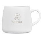 Serendipio Camden Ceramic Coffee Mug - 400ml Solid White
