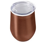 Serendipio Vogue Madison Stainless Steel & Plastic Double-Wall Tumbler - 350ml Burnt Orange