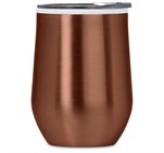 Serendipio Vogue Madison Stainless Steel & Plastic Double-Wall Tumbler - 350ml Burnt Orange