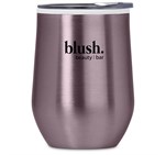 Serendipio Vogue Madison Stainless Steel & Plastic Double-Wall Tumbler - 350ml Pink