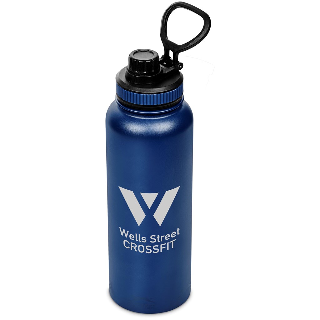 Slazenger Hooper Stainless Steel Vacuum Water Bottle - 1.2 Litre - Navy