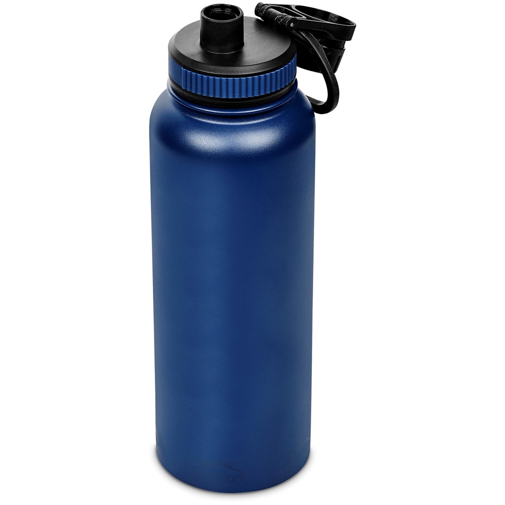 Slazenger Hooper Stainless Steel Vacuum Water Bottle - 1.2 Litre - Navy